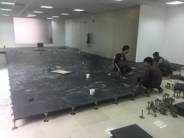 Cung cấp và thi công hệ sàn nâng kỹ thuật cho văn phòng Tổng Công ty 