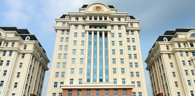 thi công sàn nâng kỹ thuật nhà làm việc công an