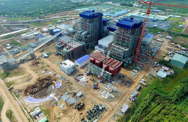 Một góc hình ảnh dự án Nhiệt điện Sông Hậu 1 (nguồn: báo Hà Nội Mới)